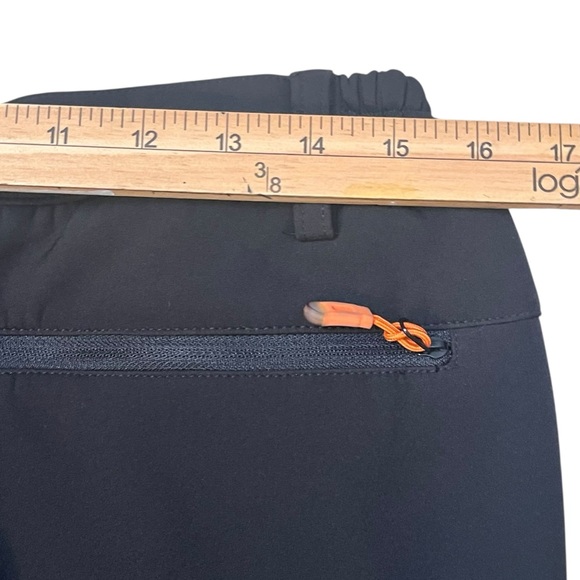 Fleece Lined Stretch Water Resistant Hiking Snow Pants Womens 12 Black Outdoors - Picture 9 of 9